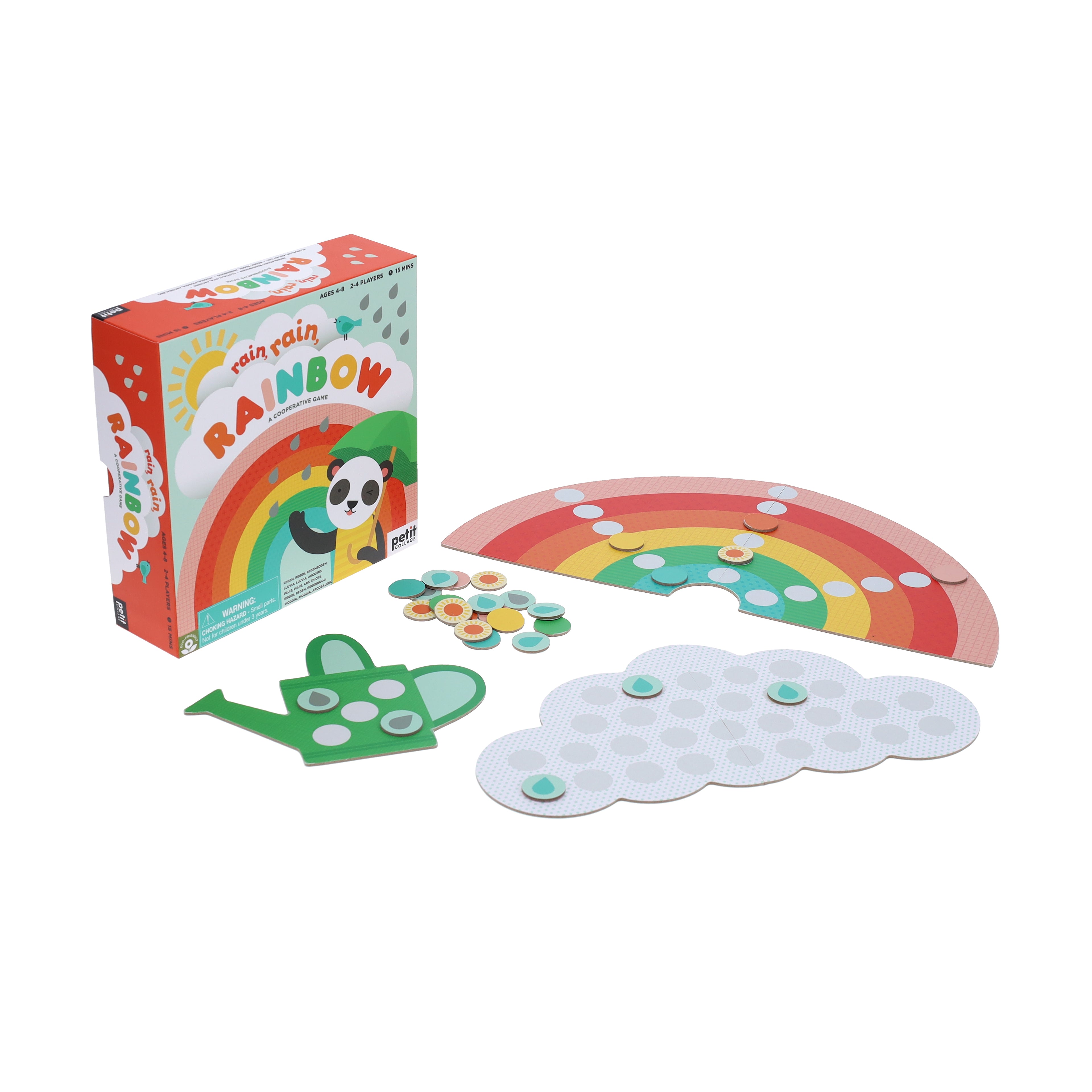 Joc de colaborare - Rain Rain Rainbow - Petit Collage