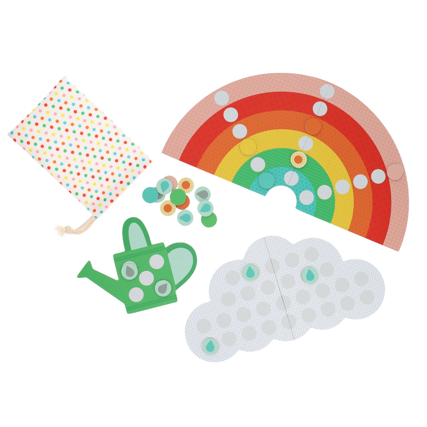 Joc de colaborare - Rain Rain Rainbow - Petit Collage