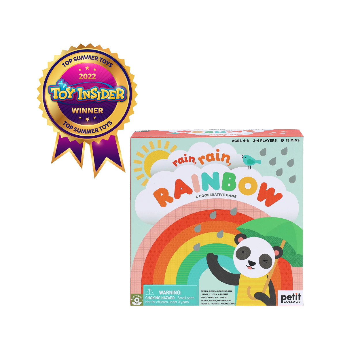 Joc de colaborare - Rain Rain Rainbow - Petit Collage