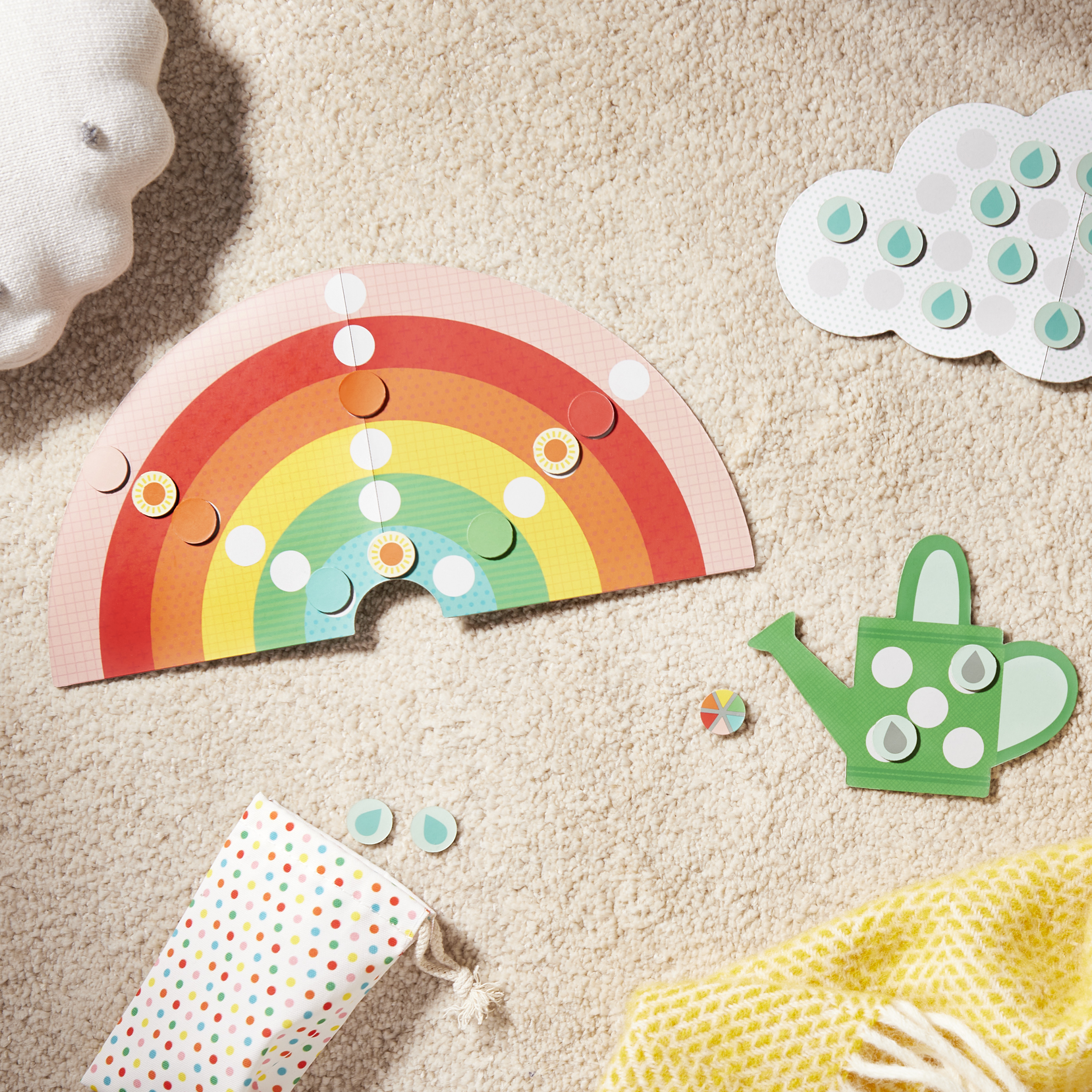 Joc de colaborare - Rain Rain Rainbow - Petit Collage
