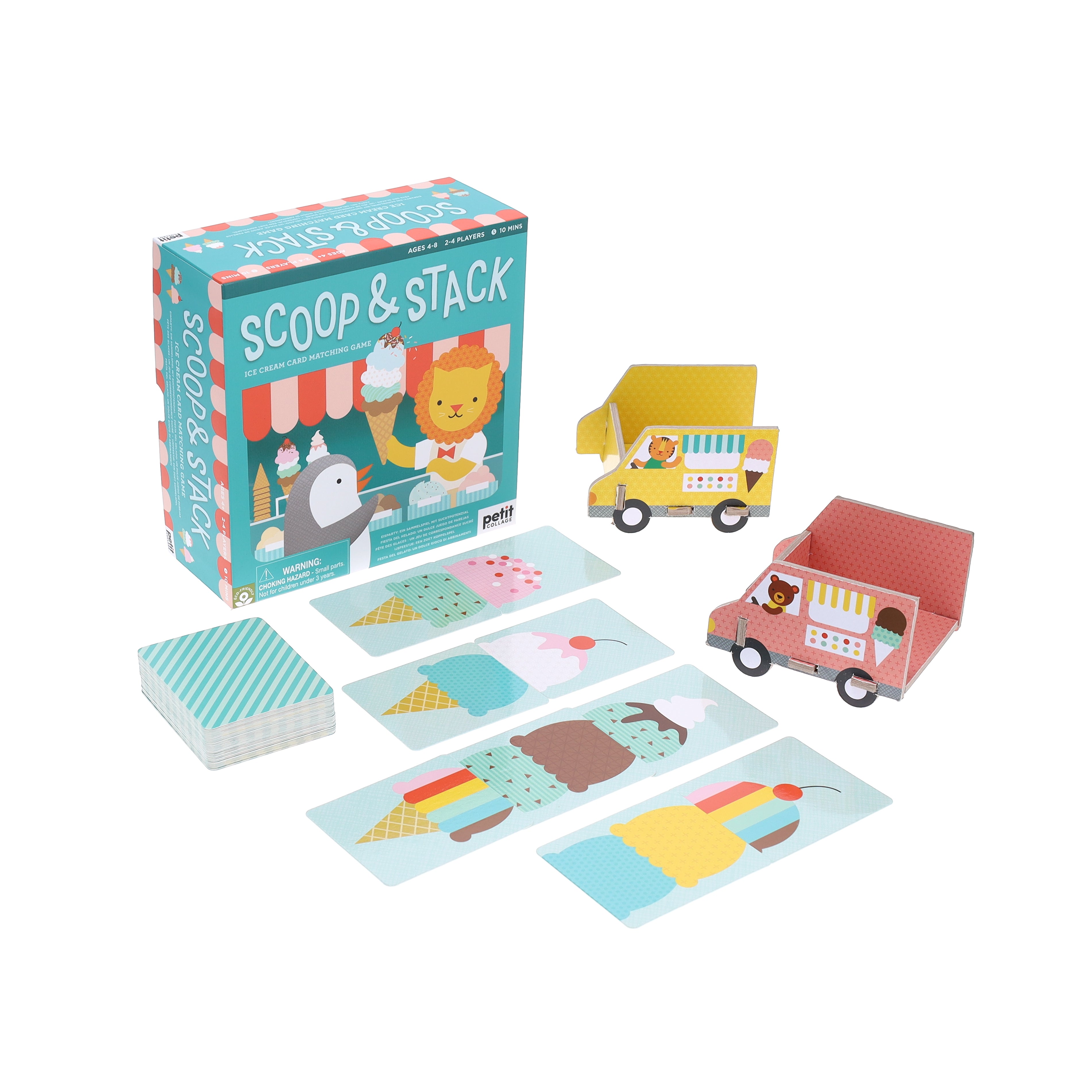 Joc logic de potrivire - Scoop & Stack - Petit Collage