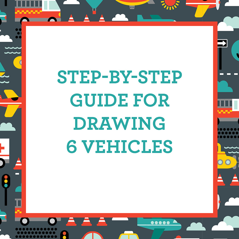 Set creativ How to Draw - Vehicule - Petit Collage
