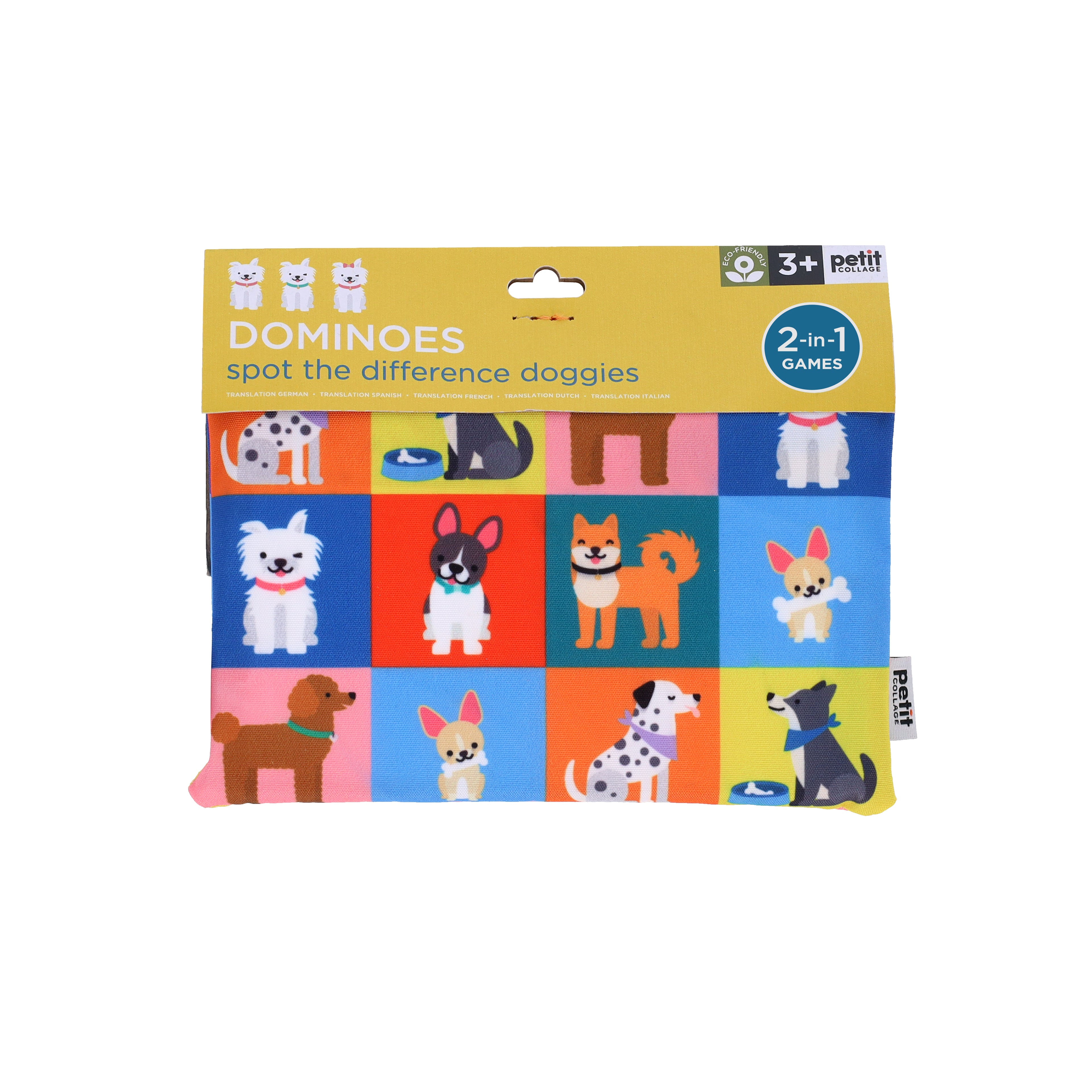 Joc de domino 2 in 1 - Doggies - Petit Collage
