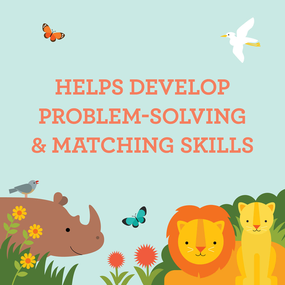 Puzzle de podea, 24 piese - Safari - Petit Collage