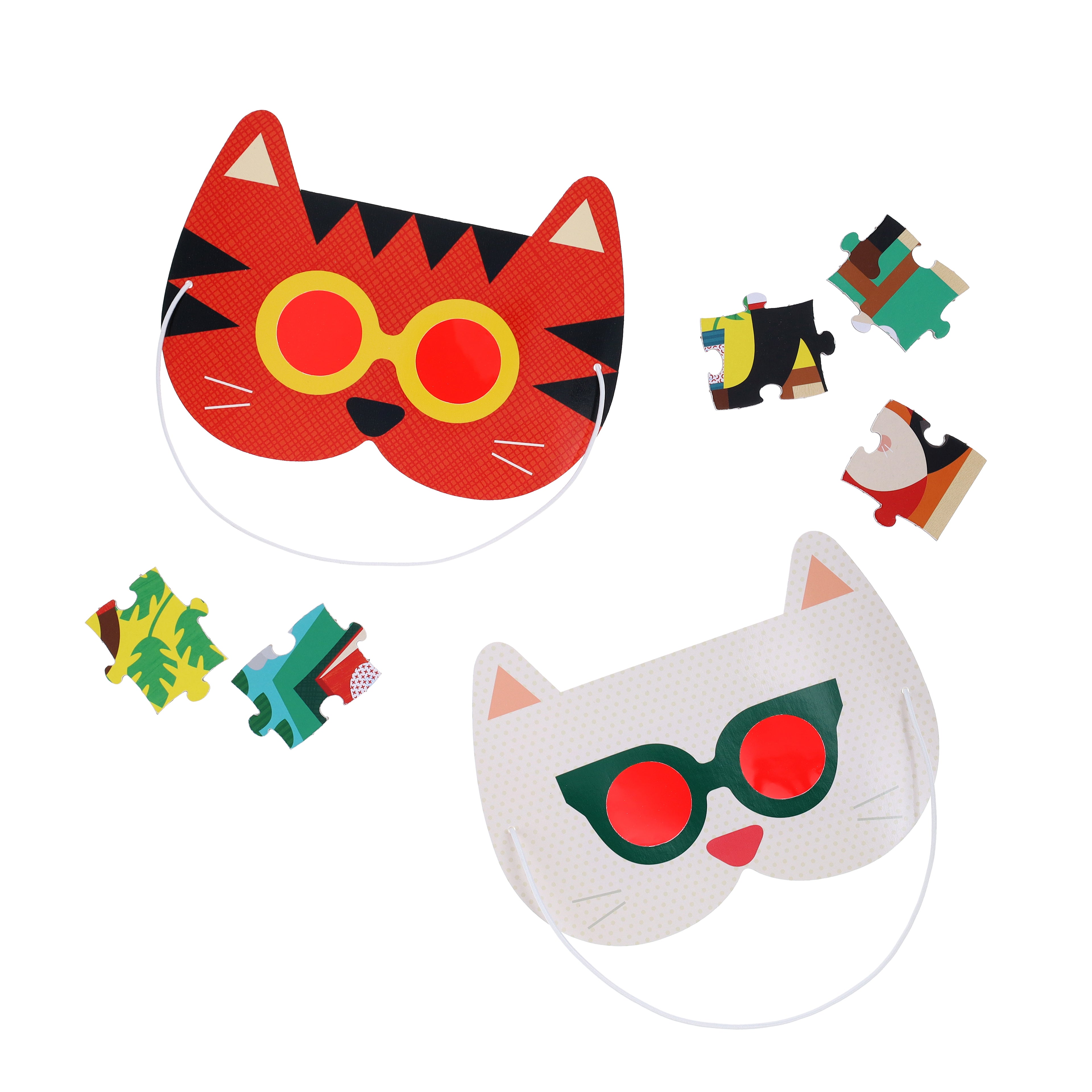 Puzzle pentru decodat, 100 piese - Busy Readers - Petit Collage