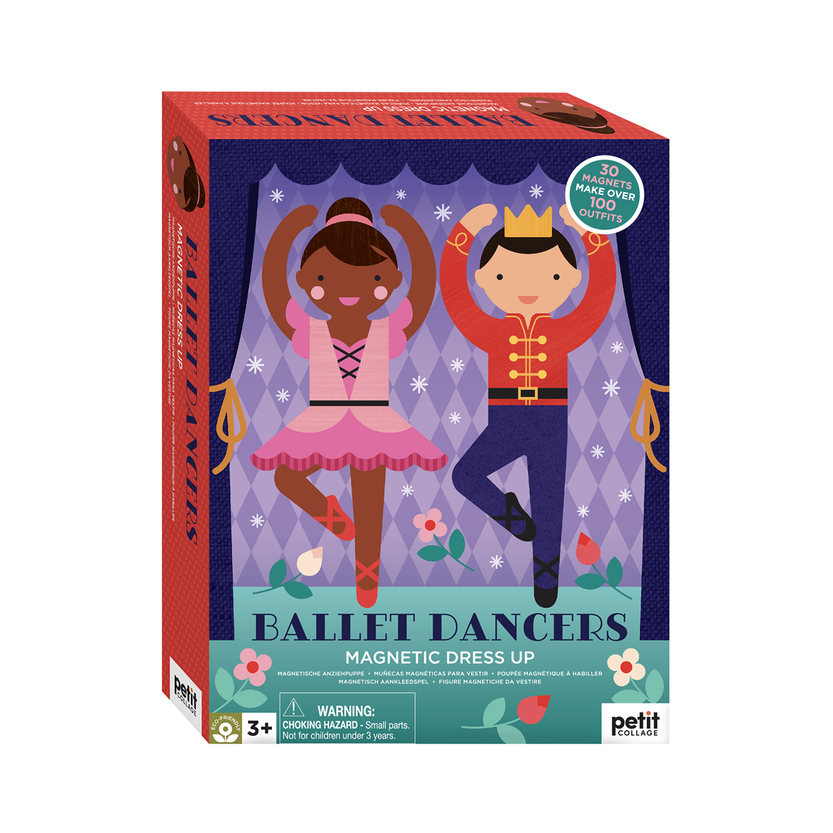 Joc magnetic Dress Up cu papusi - Ballet Dancers - Petit Collage