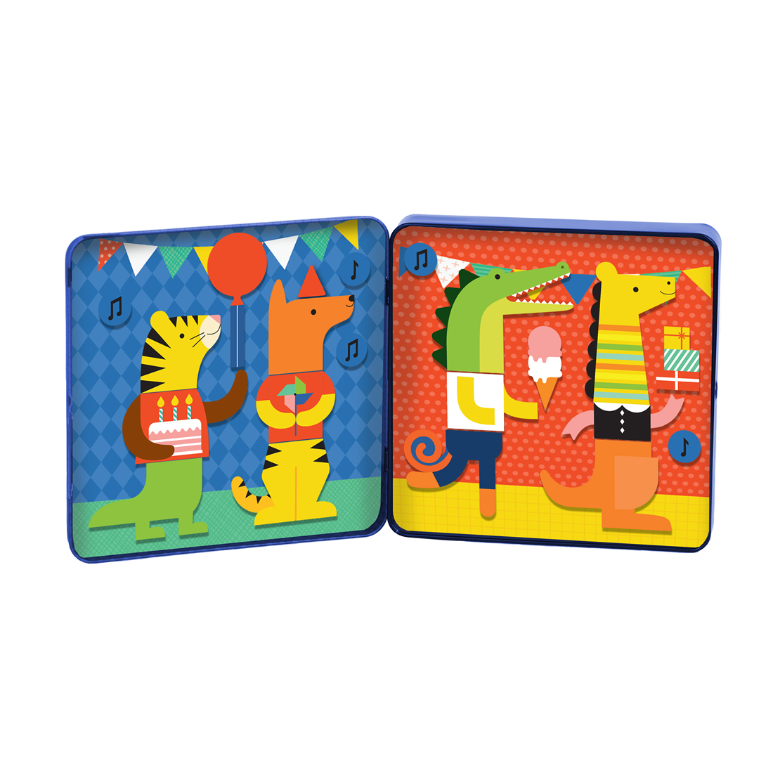 Joc magnetic On-the-Go - Party Animals - Petit Collage
