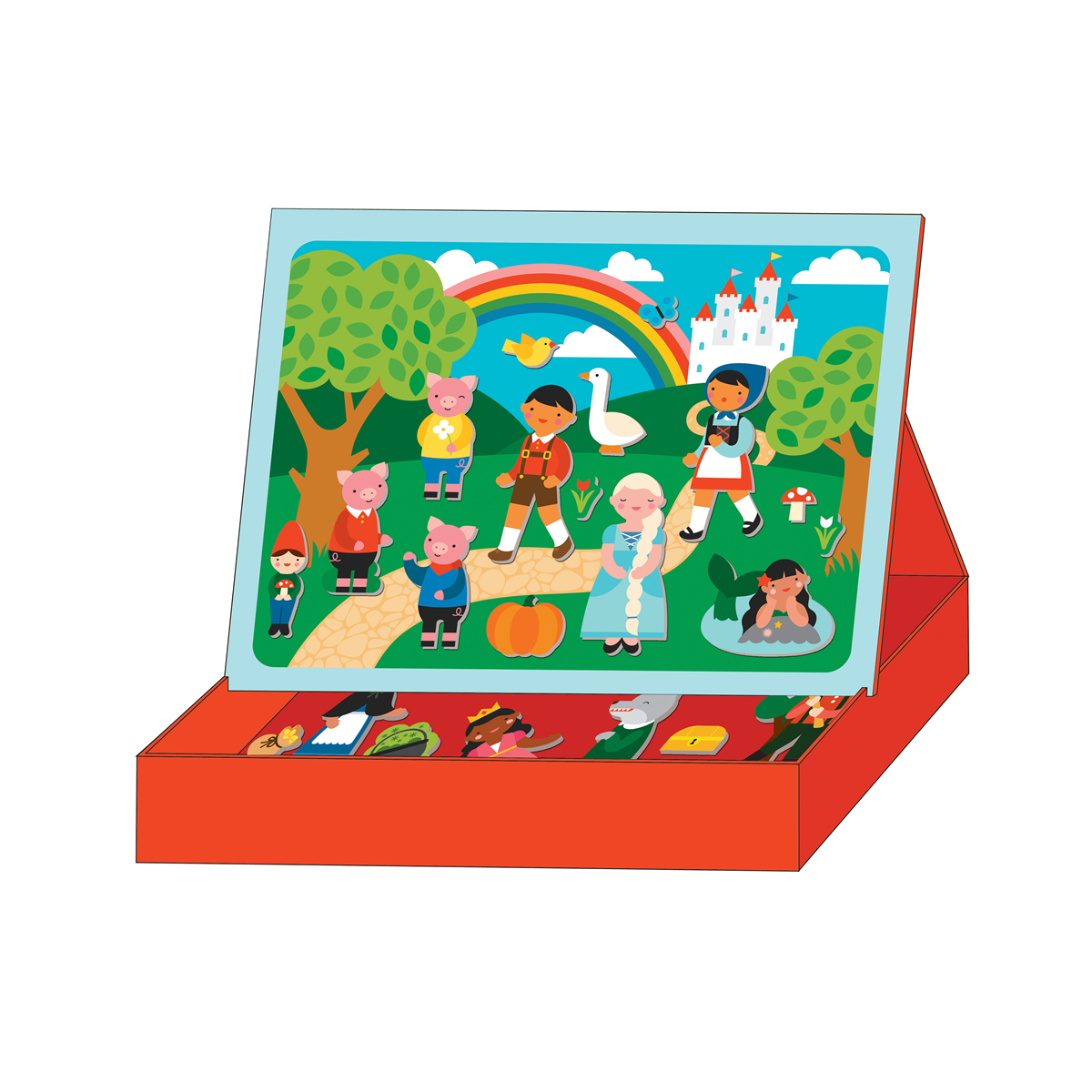 Joc magnetic Play Scene - Story Time - Petit Collage