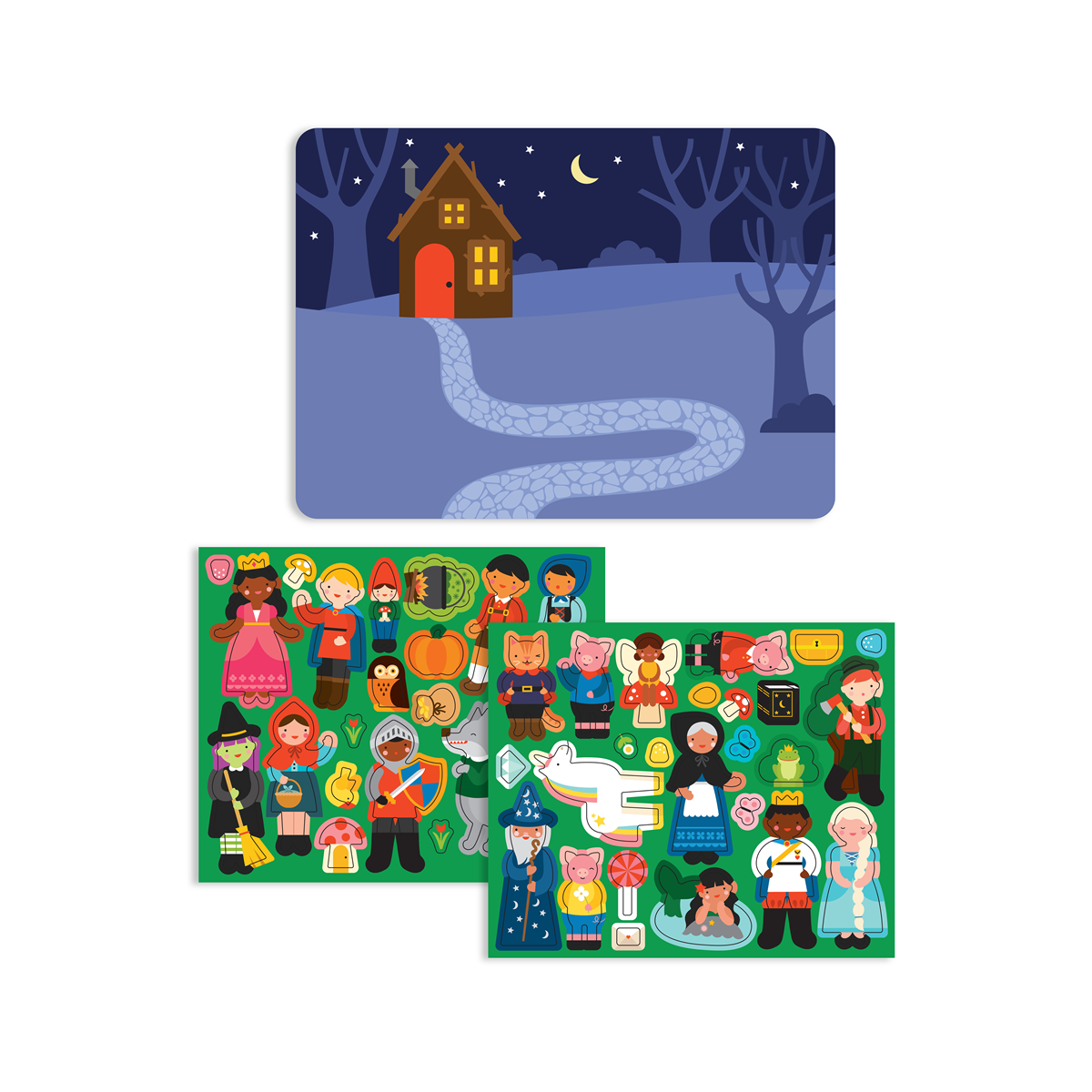 Joc magnetic Play Scene - Story Time - Petit Collage