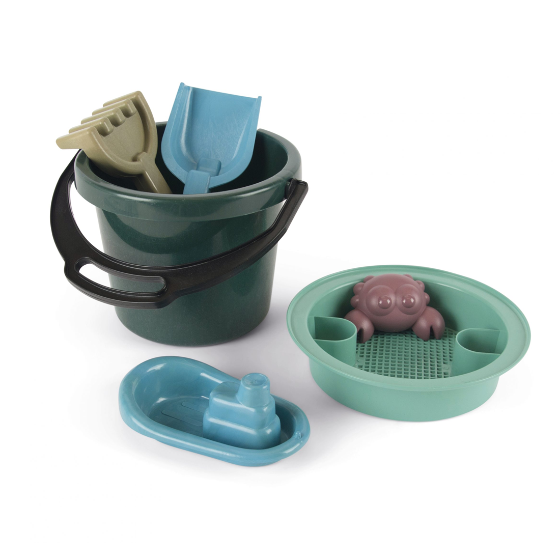 Set cu jucarii de plaja, 6 piese - Blue Marine Toys - Dantoy