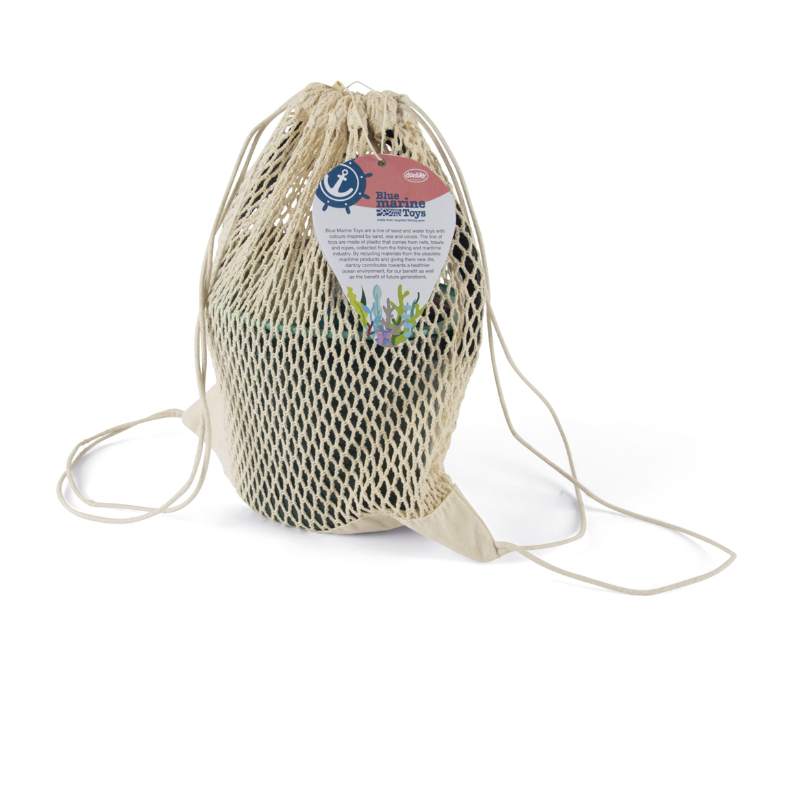 Set cu jucarii de plaja, 6 piese - Blue Marine Toys - Dantoy