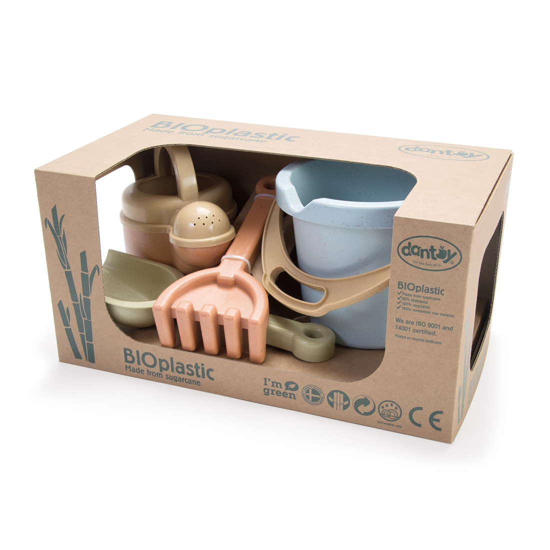 Set cu jucarii de plaja, 4 piese - BIOplastic - Dantoy