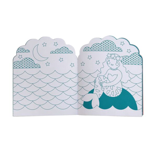 Carte de colorat + stickere - Sirene - Petit Collage