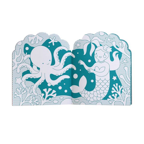 Carte de colorat + stickere - Sirene - Petit Collage