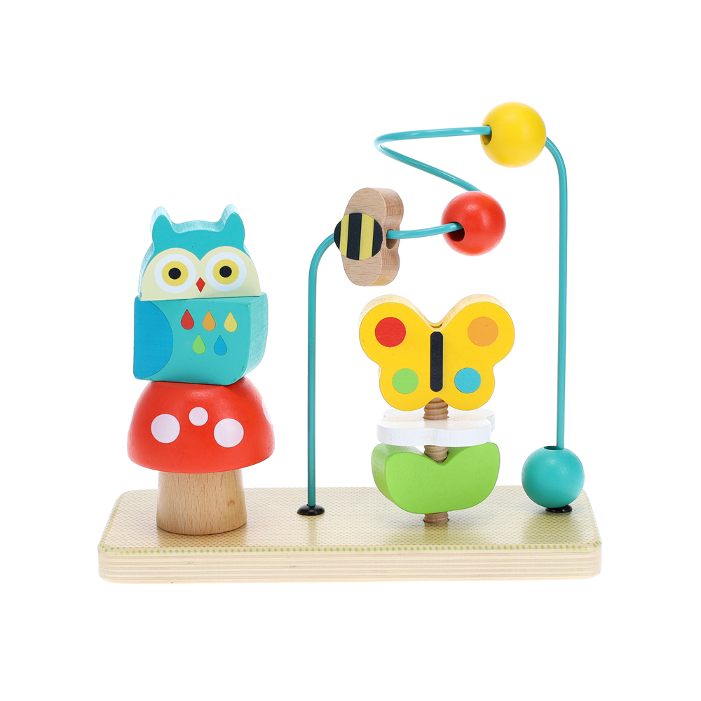 Jucarie cu labirint - Busy Garden - Petit Collage