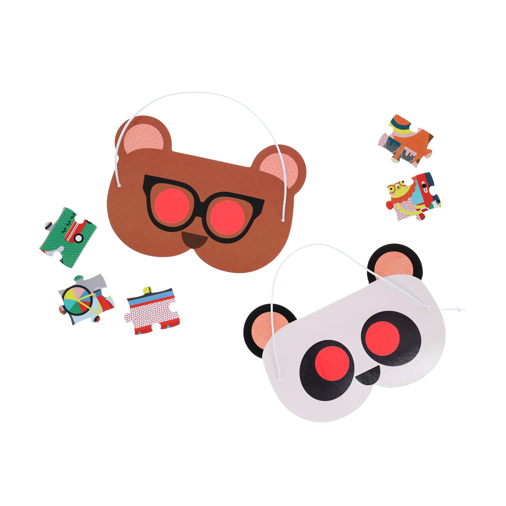 Puzzle pentru decodat, 100 piese - Friendly Neighborhood - Petit Collage