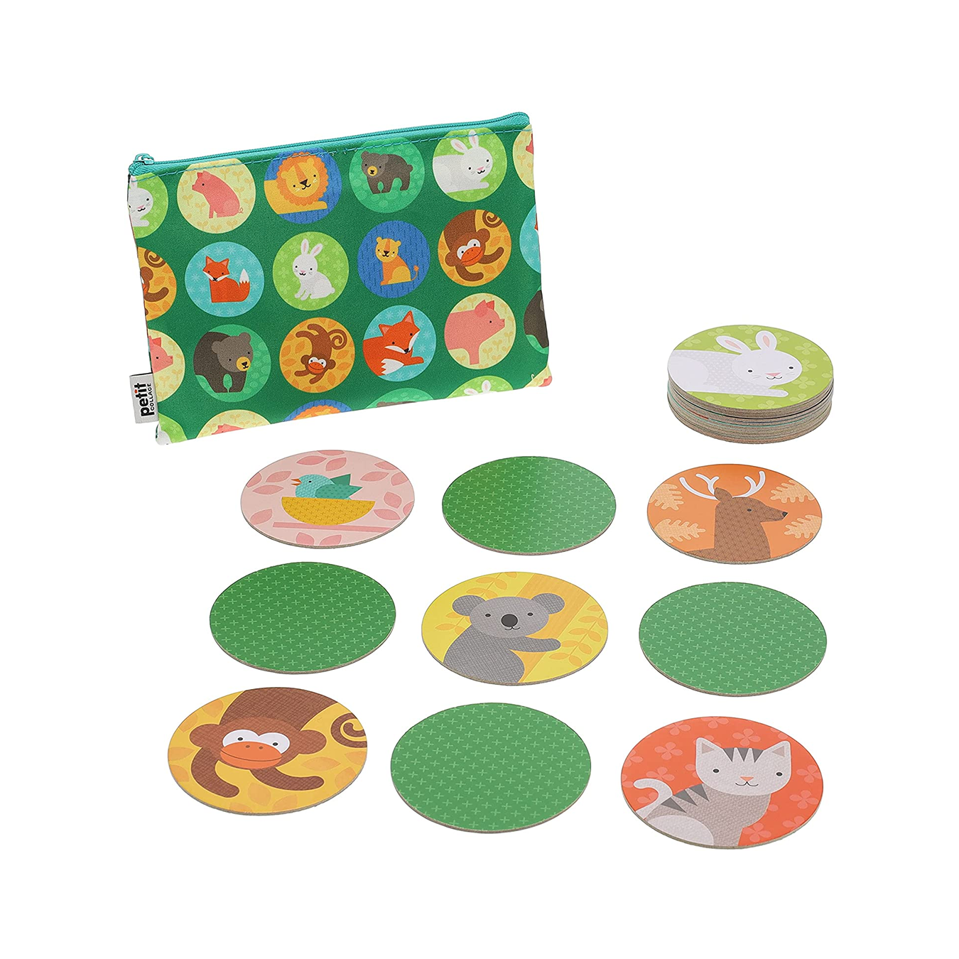 Joc de memorie - Animals + Babies - Petit Collage