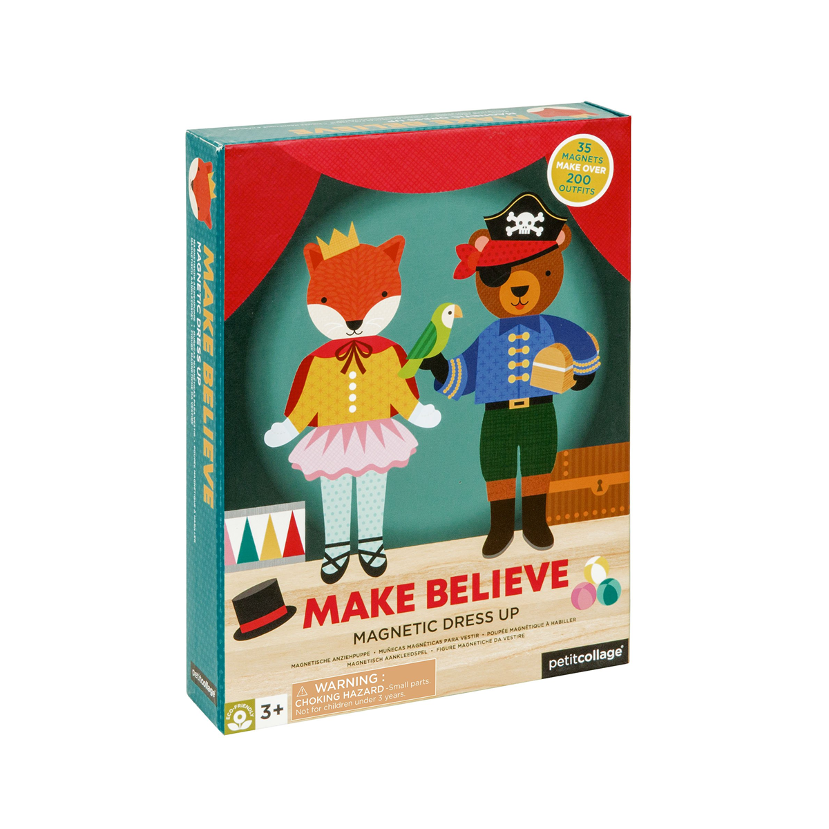 Joc magnetic Dress Up cu papusi - Make Believe - Petit Collage