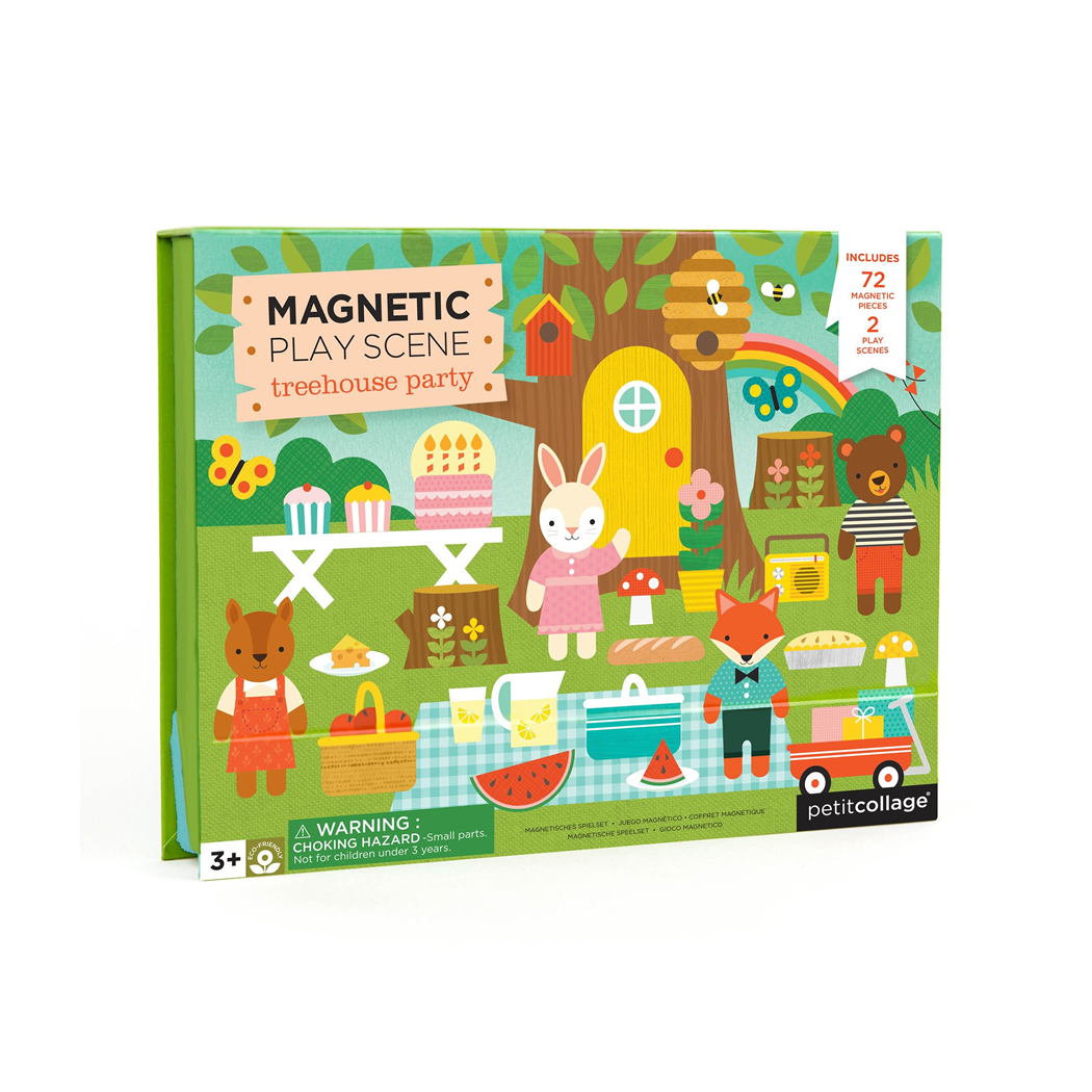 Joc magnetic Play Scene - Treehouse Party - Petit Collage