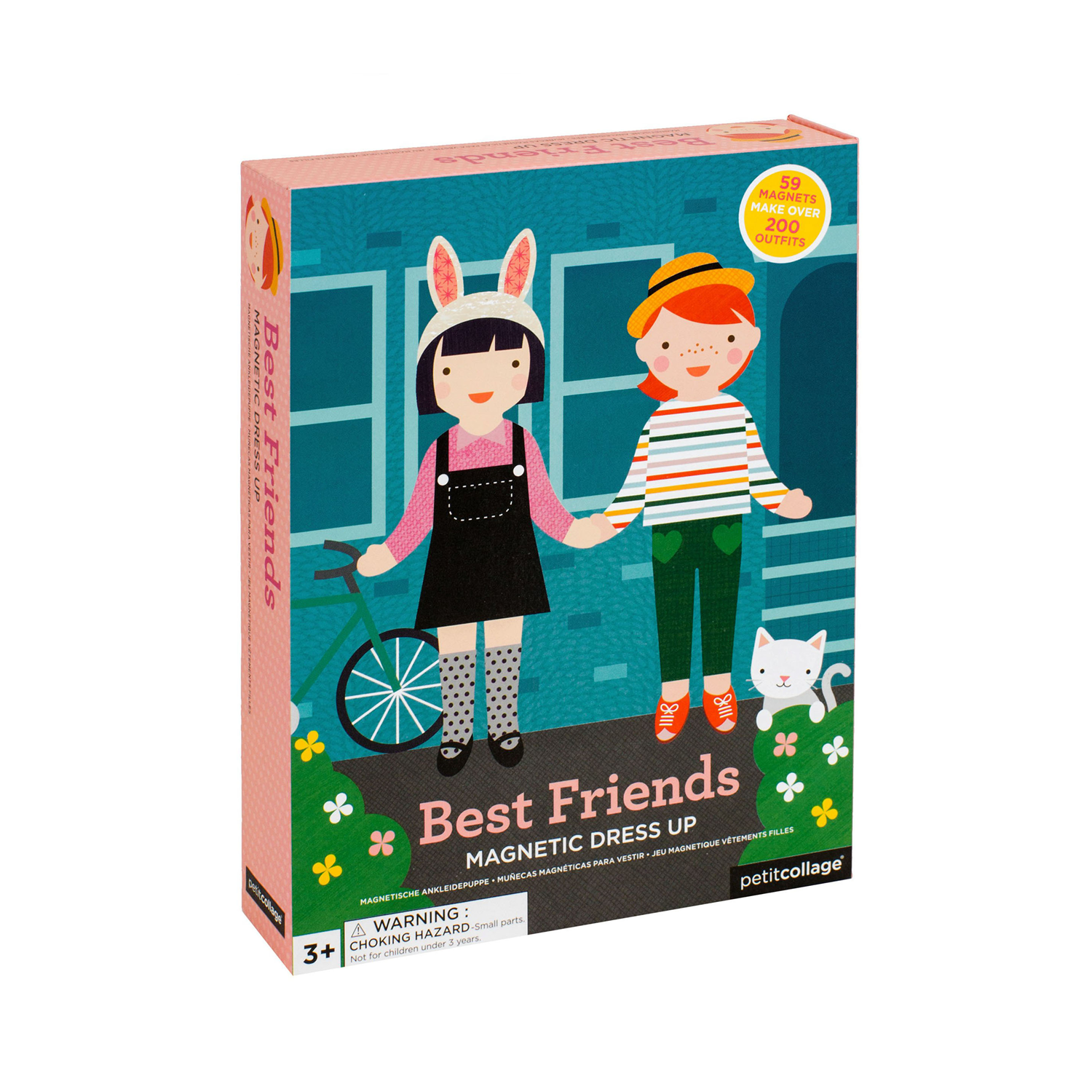 Joc magnetic Dress Up cu papusi - Best Friends - Petit Collage