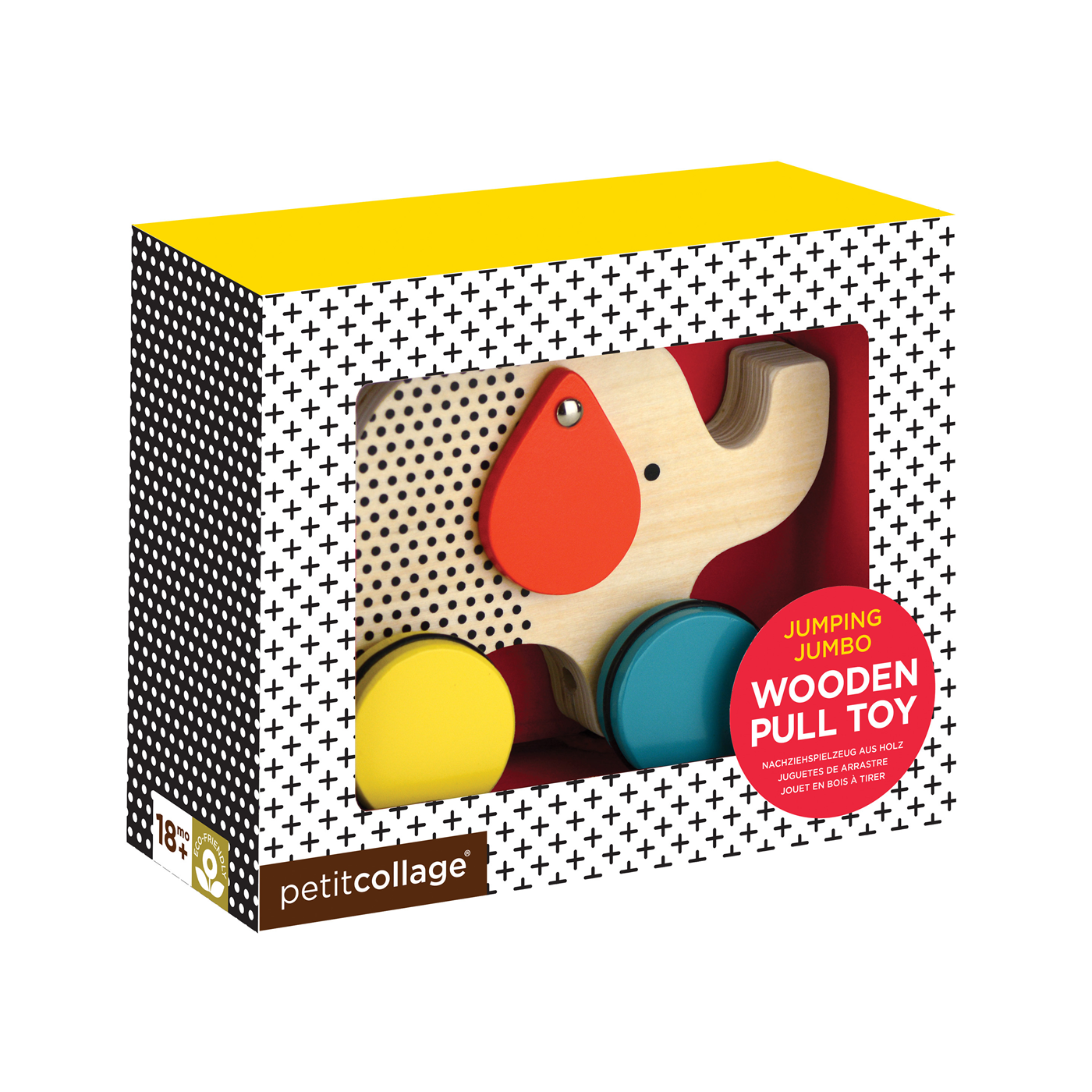 Jucarie de tras - Elefantul Jumbo - Petit Collage