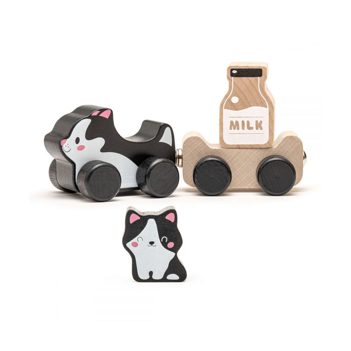 Set de joaca din lemn - Clever Kitties - Cubika