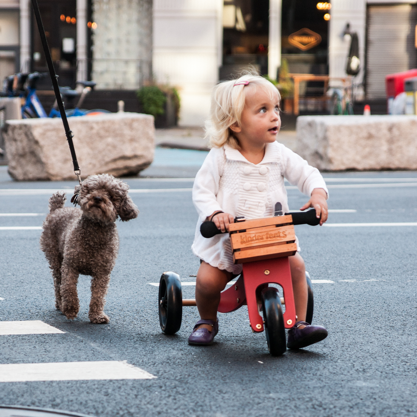 Ladita din lemn pentru bicicleta copii - Kinderfeets