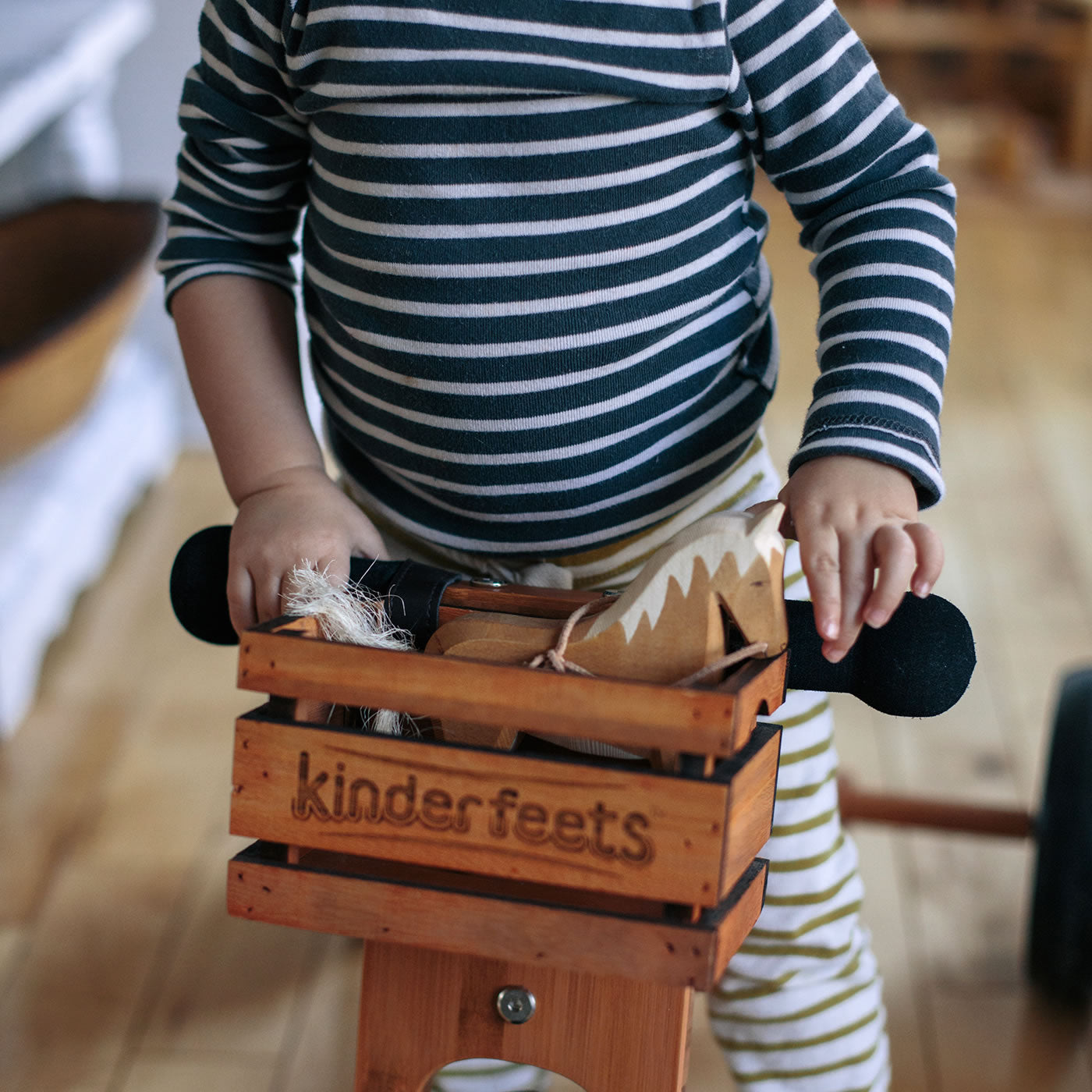 Ladita din lemn pentru bicicleta copii - Kinderfeets