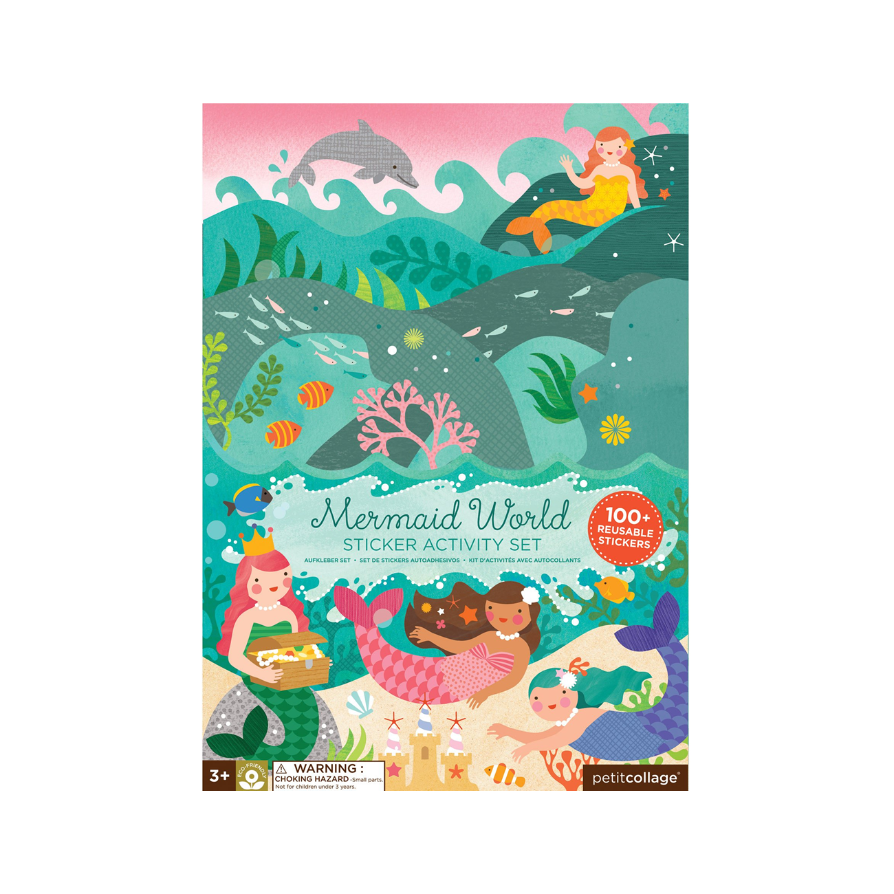 Mapa de activitati, 100+ stickere - Mermaid World - Petit Collage