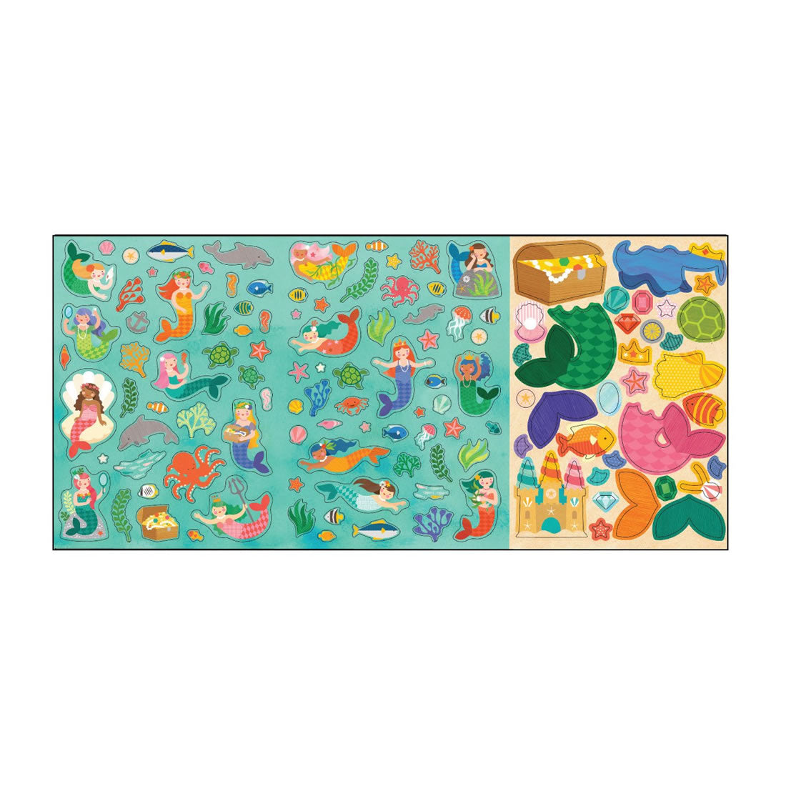 Mapa de activitati, 100+ stickere - Mermaid World - Petit Collage