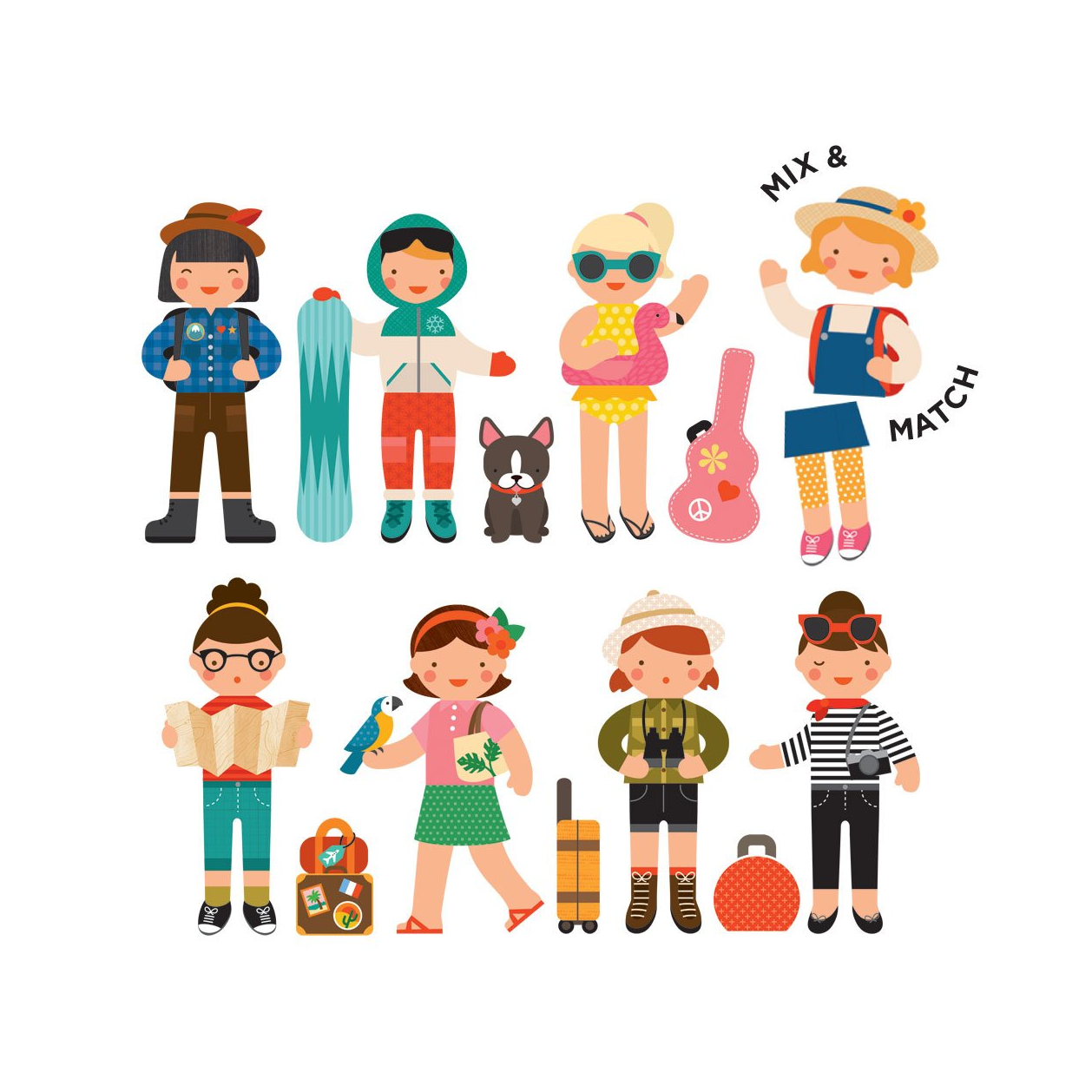 Joc magnetic On-the-Go - Little Travelers - Petit Collage