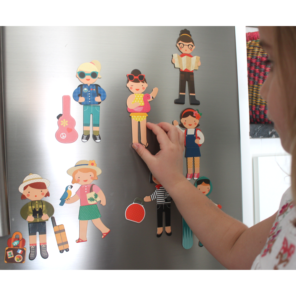 Joc magnetic On-the-Go - Little Travelers - Petit Collage