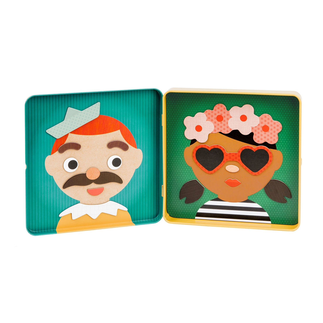 Joc magnetic On-the-Go - Funny Faces - Petit Collage