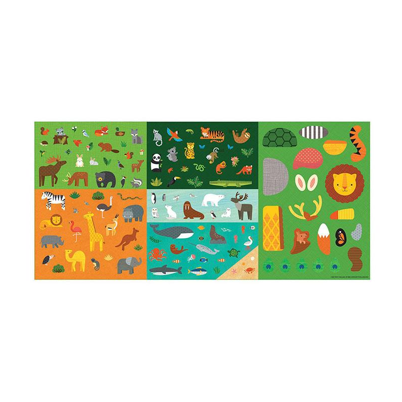 Mapa de activitati, 100+ stickere - My Animal World - Petit Collage
