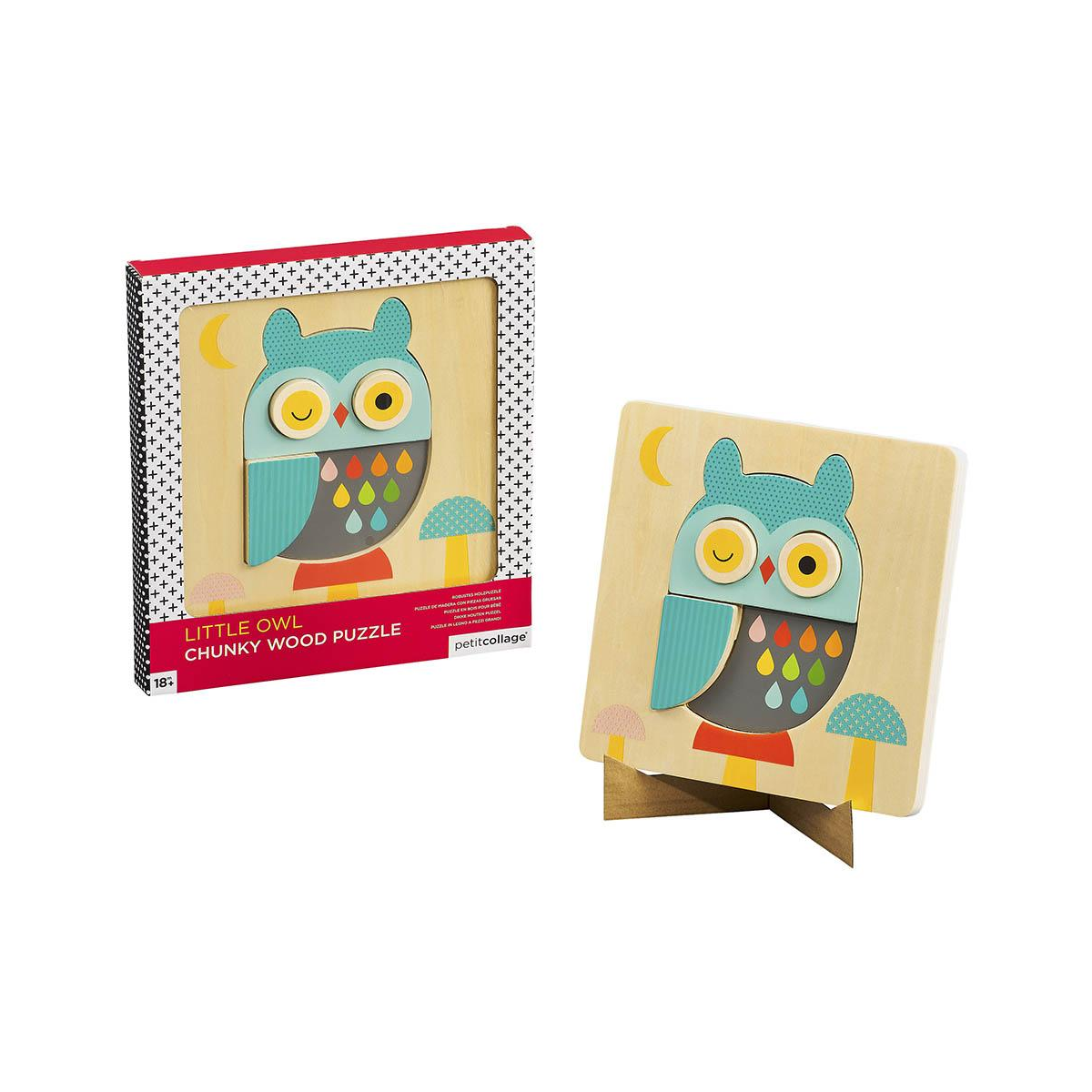 Puzzle incastru - Little Owl - Petit Collage