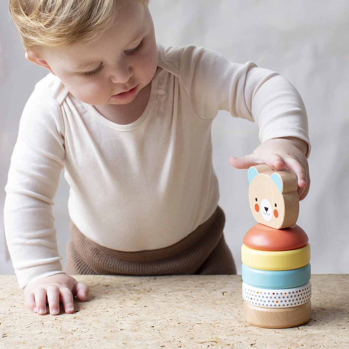 Jucarie de stivuit - Happy Bear - Petit Collage