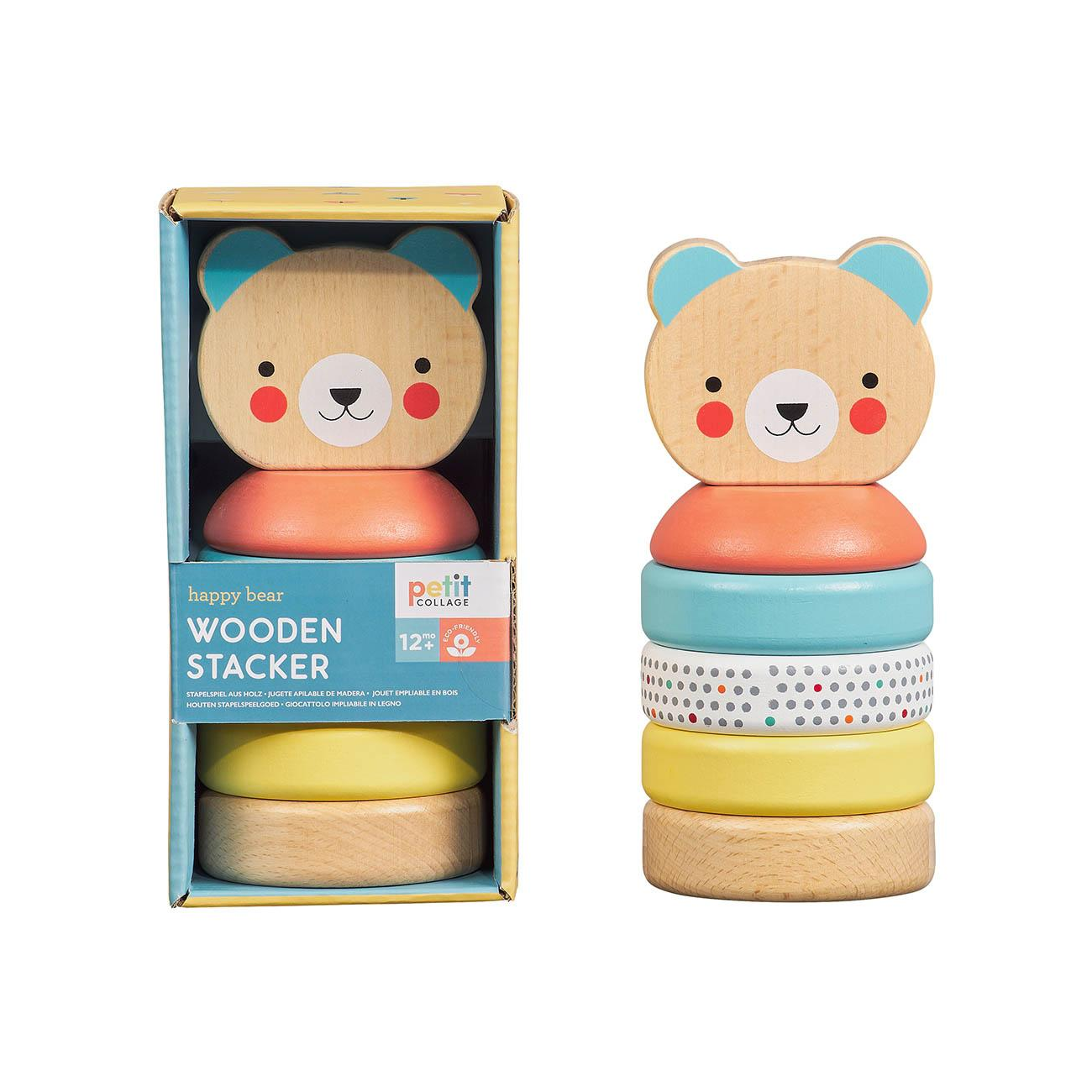 Jucarie de stivuit - Happy Bear - Petit Collage