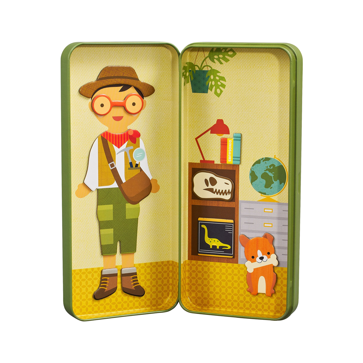 Joc magnetic Shine Bright - Dinosaur Discovery - Petit Collage