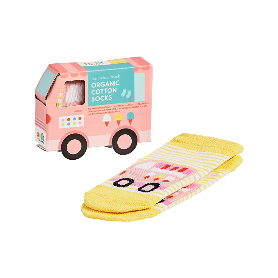 Sosete pentru toddleri, Masina de inghetata - Little Movers - Petit Collage