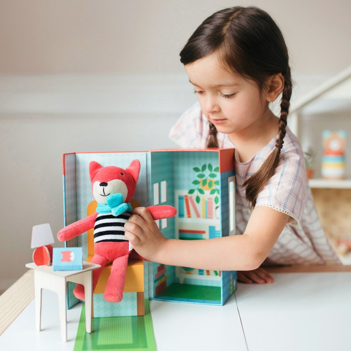 Set de joaca - Frances, vulpita bibliotecara - Petit Collage