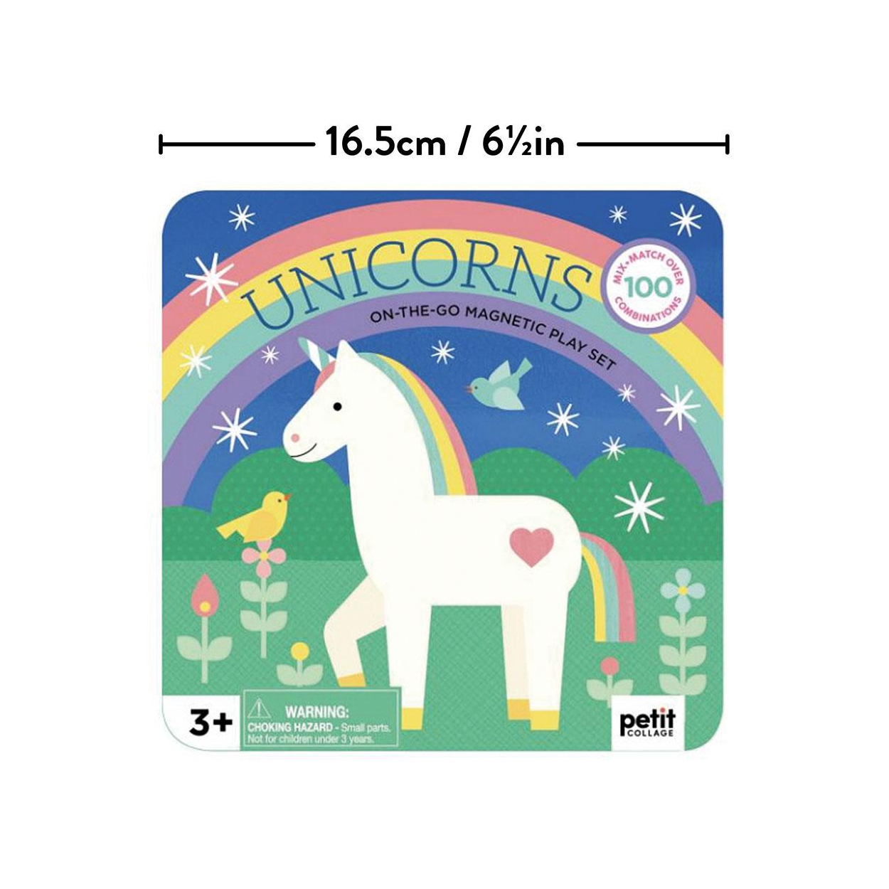 Joc magnetic On-the-Go - Unicorns - Petit Collage
