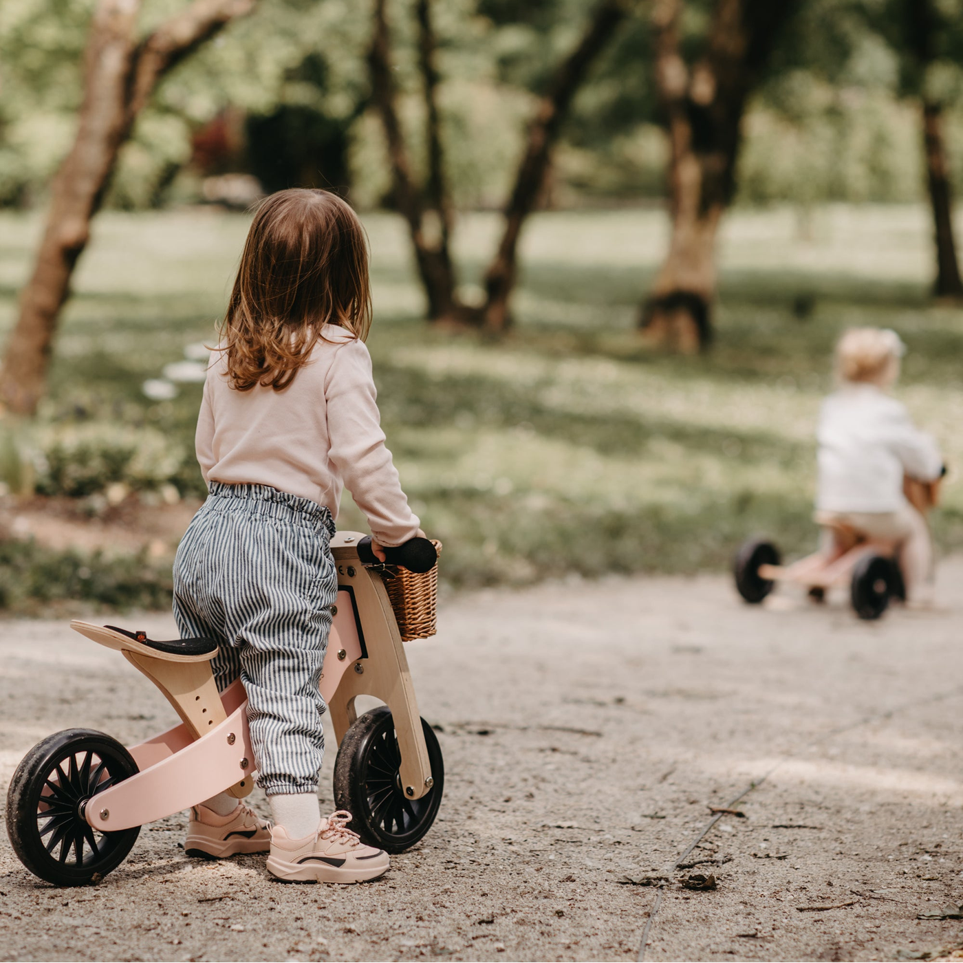 Tricicleta de echilibru 2 in 1 - Tiny Tot PLUS Rose - Kinderfeets