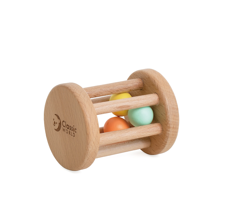 Set cadou educativ din lemn pentru nou-născuți - Hello Box 0M+ - Classic World
