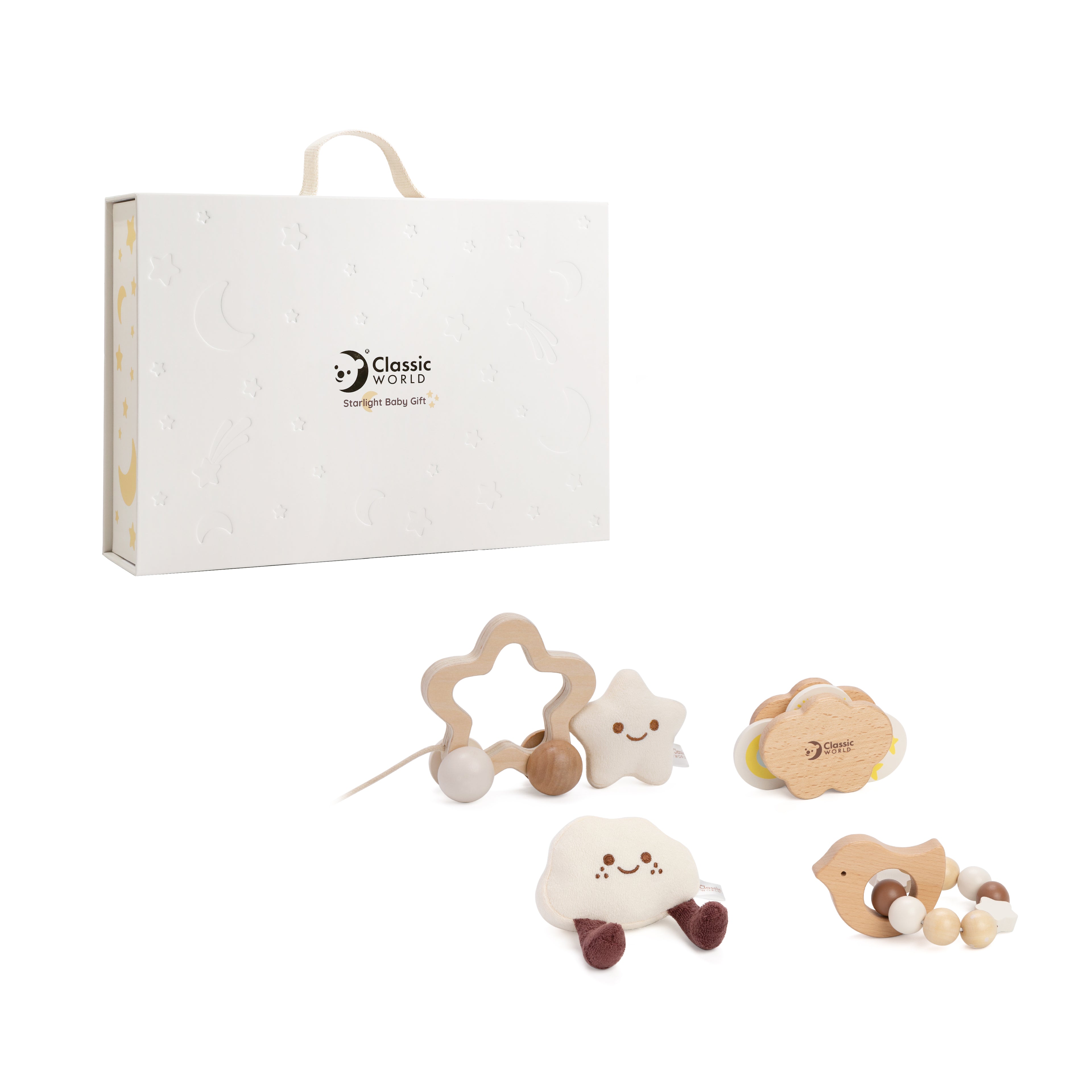 Set cadou senzorial pentru bebeluși - Starlight - Classic World