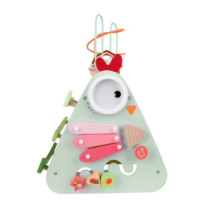 Copil jucându-se cu Happy Hen Activity Box Classic World
