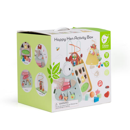 Cutie activități Happy Hen Classic World - detaliu labirint mărgele
