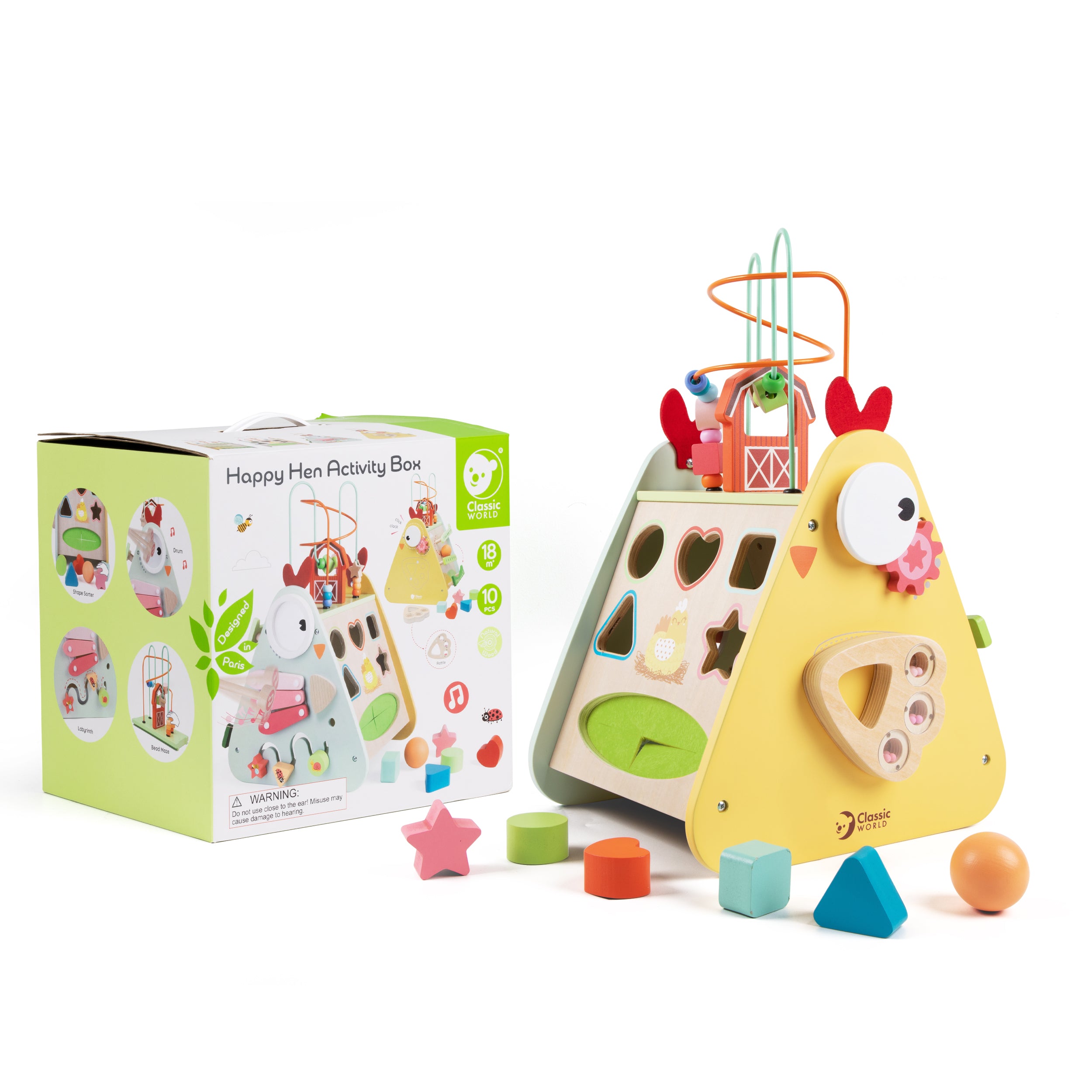 Centru de activități din lemn - Happy Hen - Classic World
