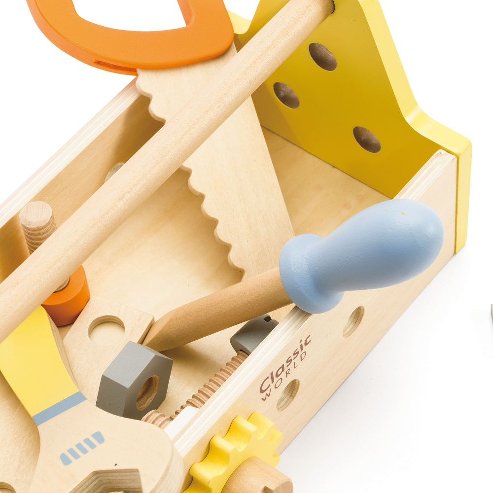 Modern Carpenter Set Classic World - vedere ansamblu cutie cu unelte