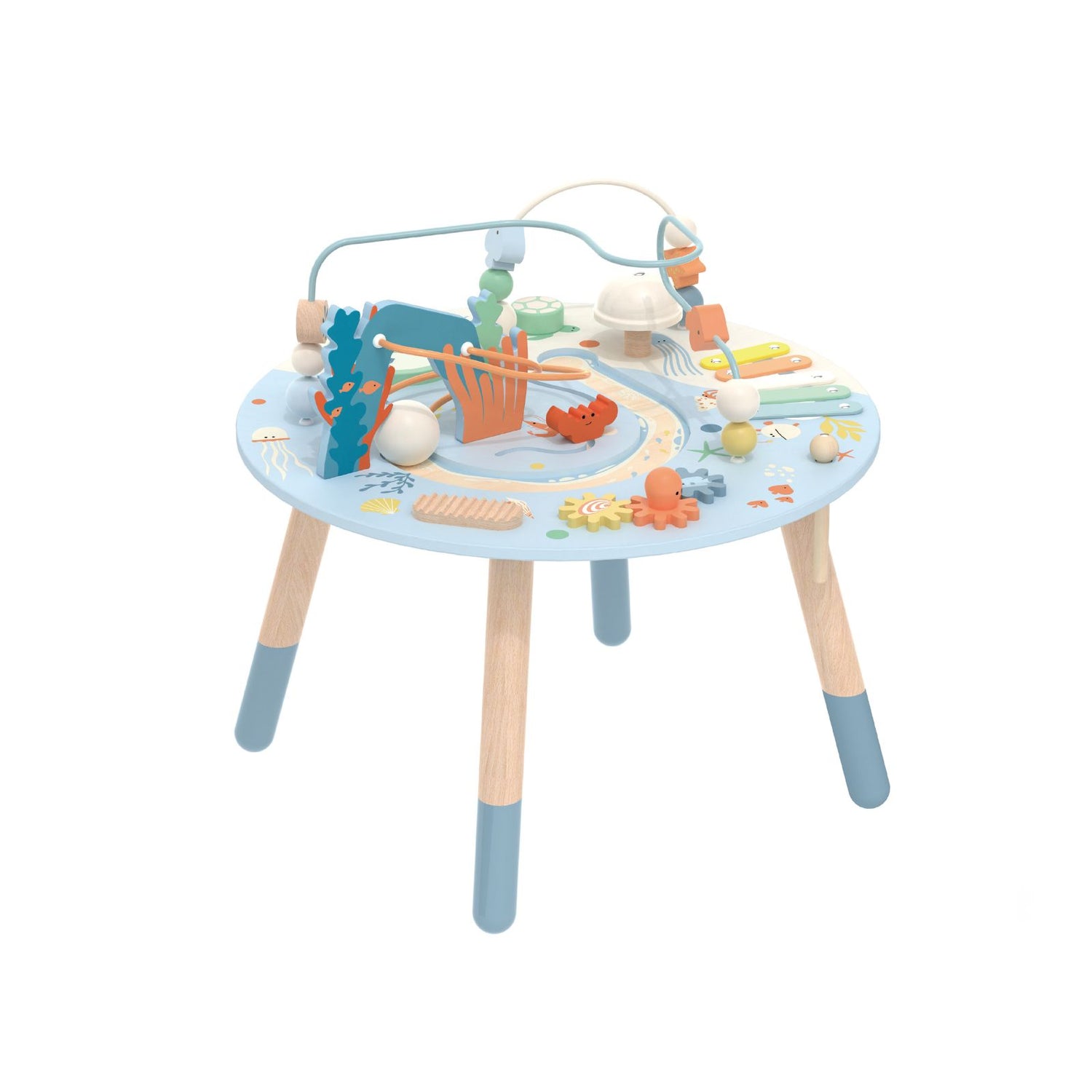 Măsuță din lemn cu  Multi-Activitățiactivități - Ocean - Classic World