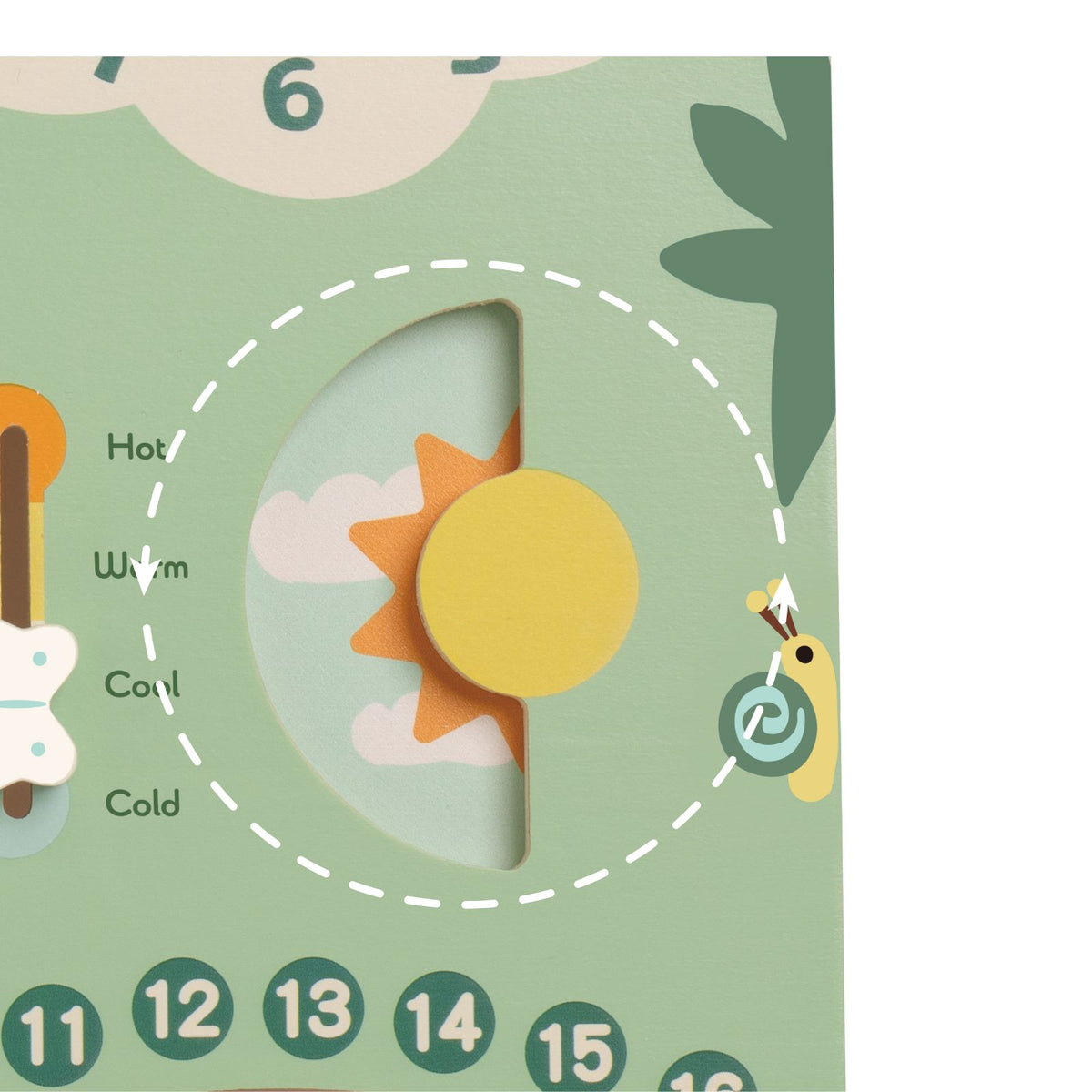Calendar educativ din lemn - Vintage - Classic World